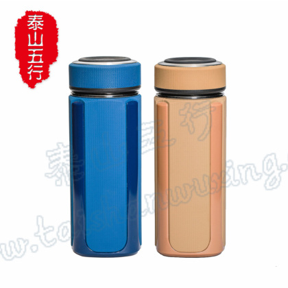 泰山五行太乙禹粮石保温水杯茶杯时尚方杯生态杯
